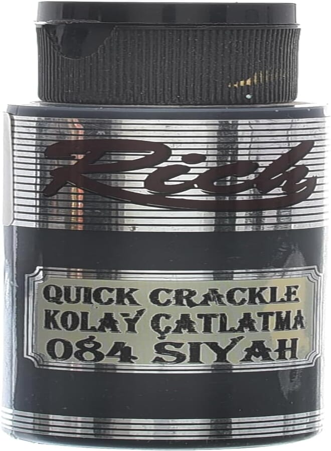 Rich NO:084 Easy Cracking Quick Crackle 60ML Designed To Catch The Eye And Leave A Lasting Impression - Black